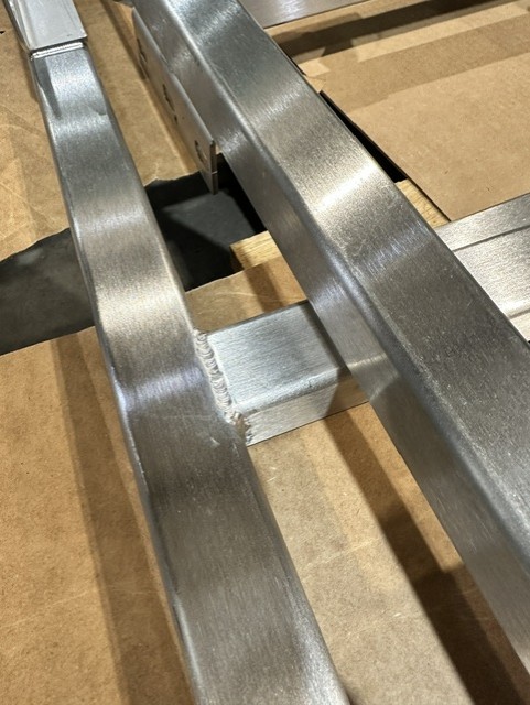 MLC Manufacturing — aluminum weld detail
