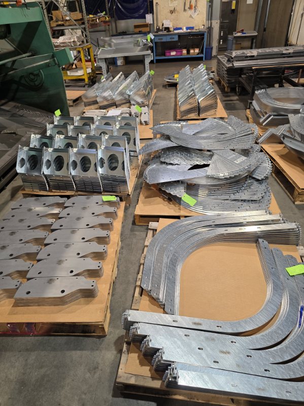 MLC Manufacturing — assorted laser cut sheet metal parts